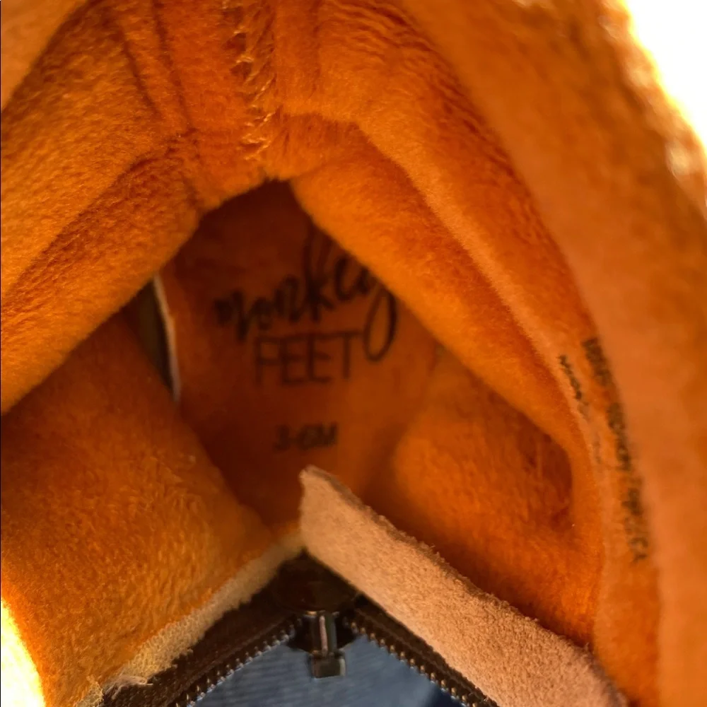 Monkey Feet Fringed Tan Kids Moccasin style Boots